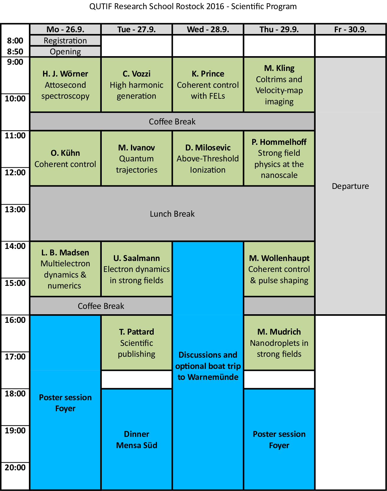 Programm Rostock 2016